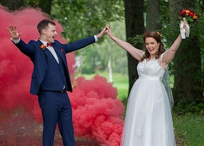Fumigène ou feu d'artifice pour un mariage ?