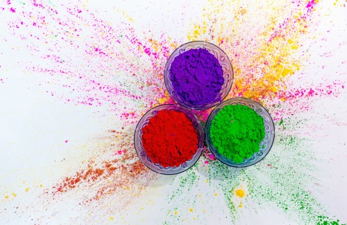 Fête des couleurs en Inde.