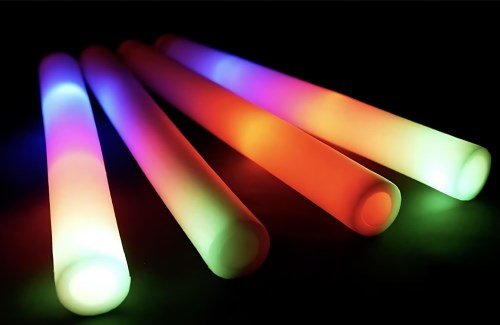 Bâtons Lumineux LED en Mousse pour ix, Accessoires Fluorescents RVB pour  Bar, Mariage, Anniversaire, Festival