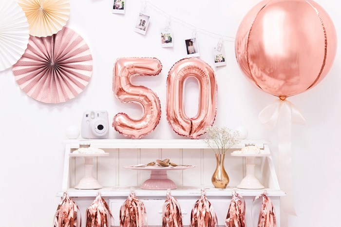 Décoration d'anniversaire de 50 ans - Décoration d'anniversaire pour hommes  et femmes