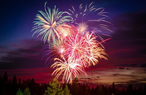 L'histoire du feu d'artifice.