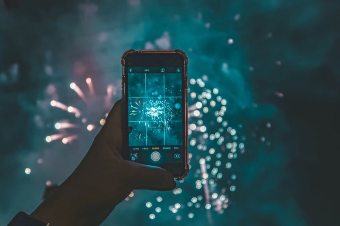 Prendre en photo un feu d’artifice avec smartphone