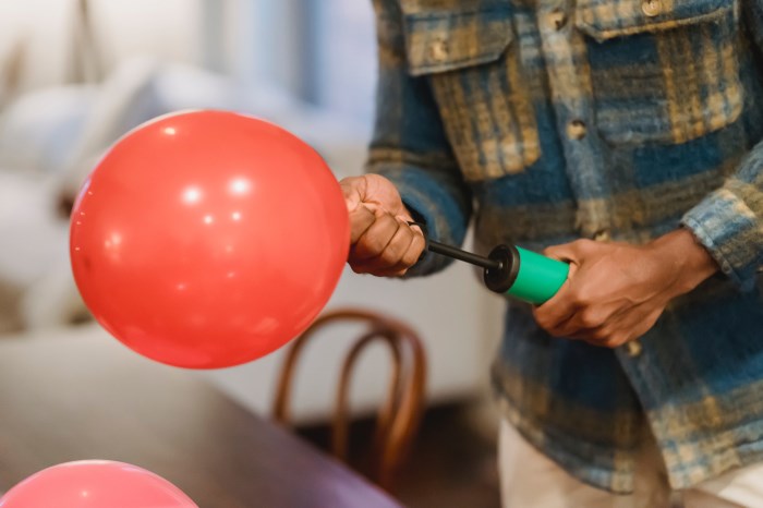 Gonfler un ballon à l’air