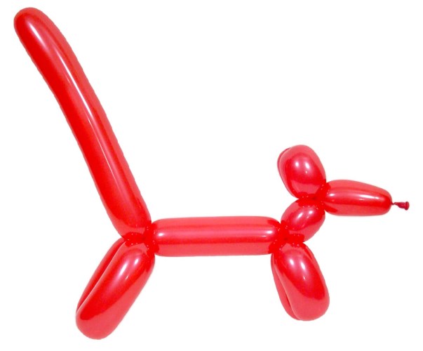 Sculpture chien en ballon