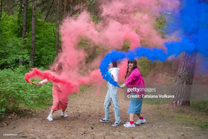 Les fumigènes couleur, pour une ambiance plus festive !