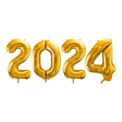 Pack Ballons 2024 Or 86cm 