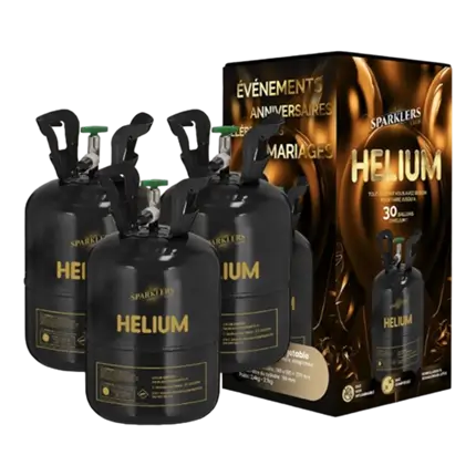 Lot de 3 Bouteilles Hélium Jetable 30 Ballons (0,20m3)