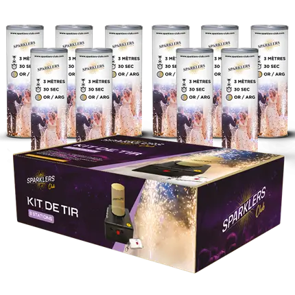 Pack pro complet (8 stations +10 jets de scène 3M/30sec ) 