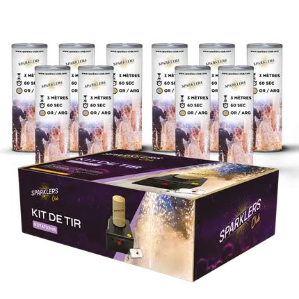Pack pro complet (8 stations +10 jets de scène 3M/60sec ) 