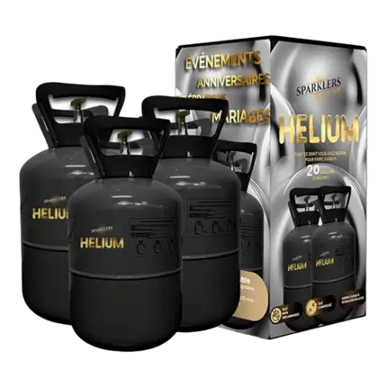 LOT DE 3 BOUTEILLES HÉLIUM JETABLE 20 BALLONS (0,17M3)