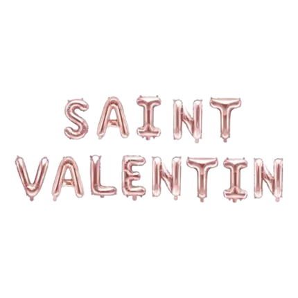 PACK BALLONS ST VALENTIN ROSE GOLD