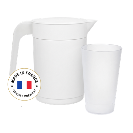 Lot de 10 Gobelets Ecocup + 1 Pichet 1L 