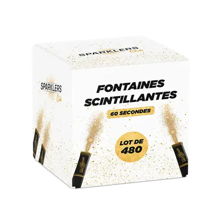 Lot de 480 Fontaines Scintillantes - 60 secondes