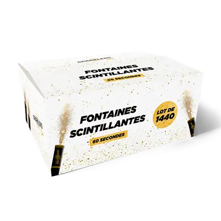Lot de 1 440 Fontaines Scintillantes - 60 secondes