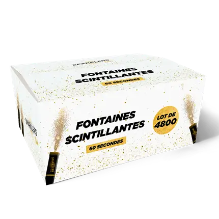 4800 Fontaines scintillantes à 0,269€HT/pièce