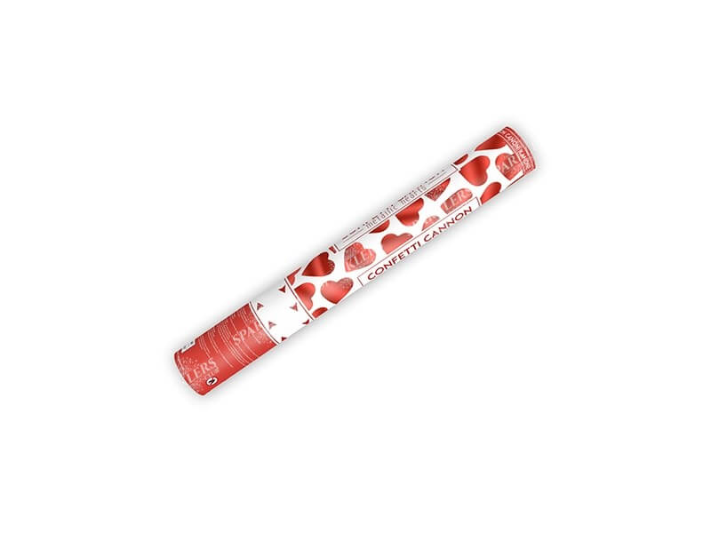 Lot De 4 Canons à Confettis Cœur Rouge - Lanceur Pour Mariage, Anniversaire, Effet 6-8 M - 9