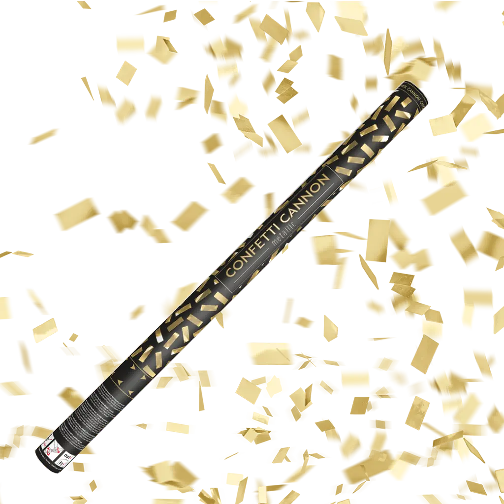 Canons à confettis 80 CM Gold 