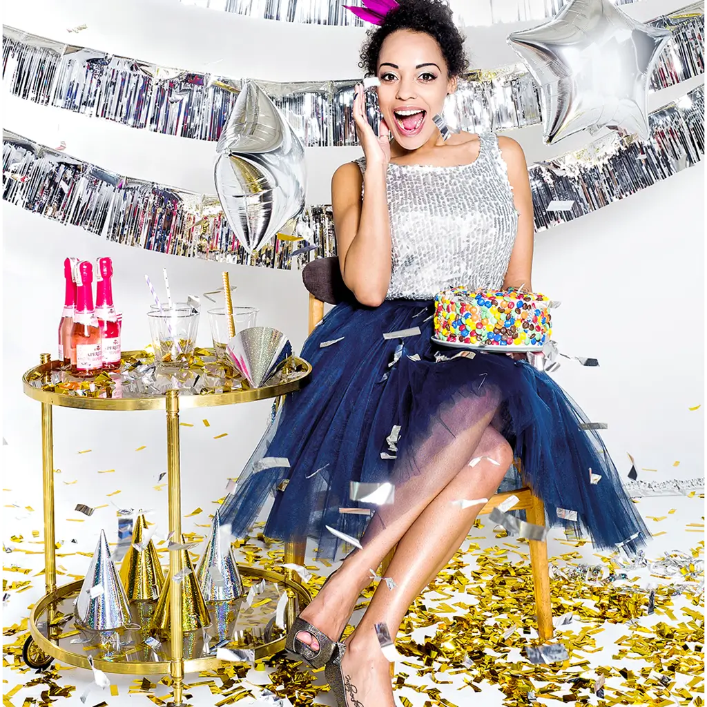 Canons à confettis 80 CM Gold 