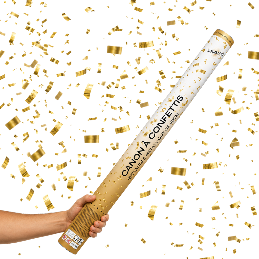 Canons à confettis 80 CM Gold