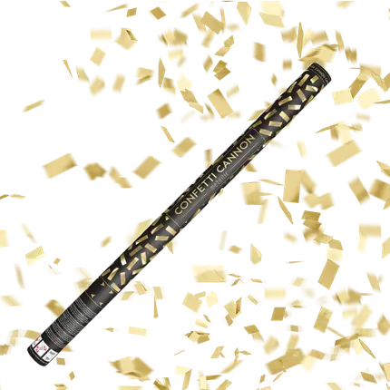 Canons à confettis 80 CM Gold 