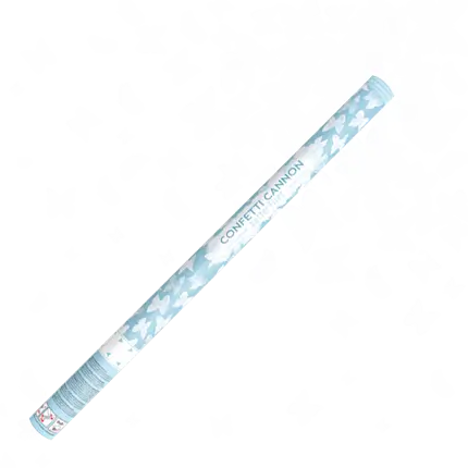 Canons à confettis 80 CM Papillons blanc