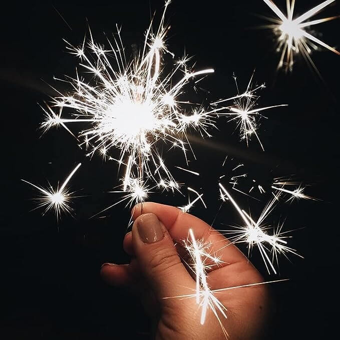 Cierges magiques 18cm - feu d'artifice pour gateau et intérieur