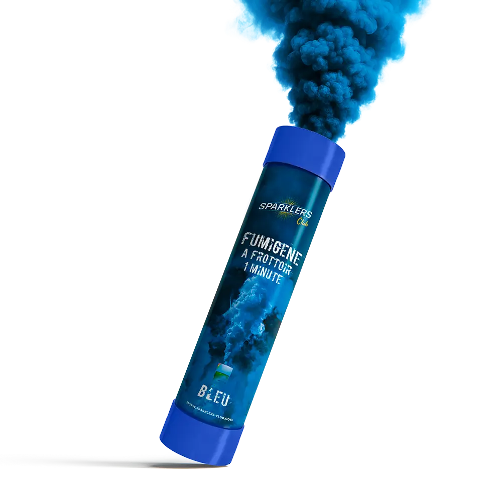 Fumigène à main 1 minute bleu 