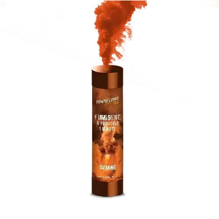 Fumigène main  1 minute orange 