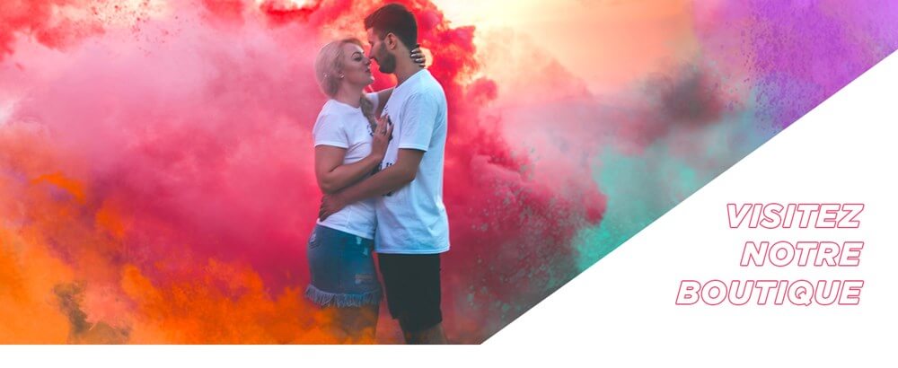 Lot de 3 fumigènes à mains tricolores 30 secondes