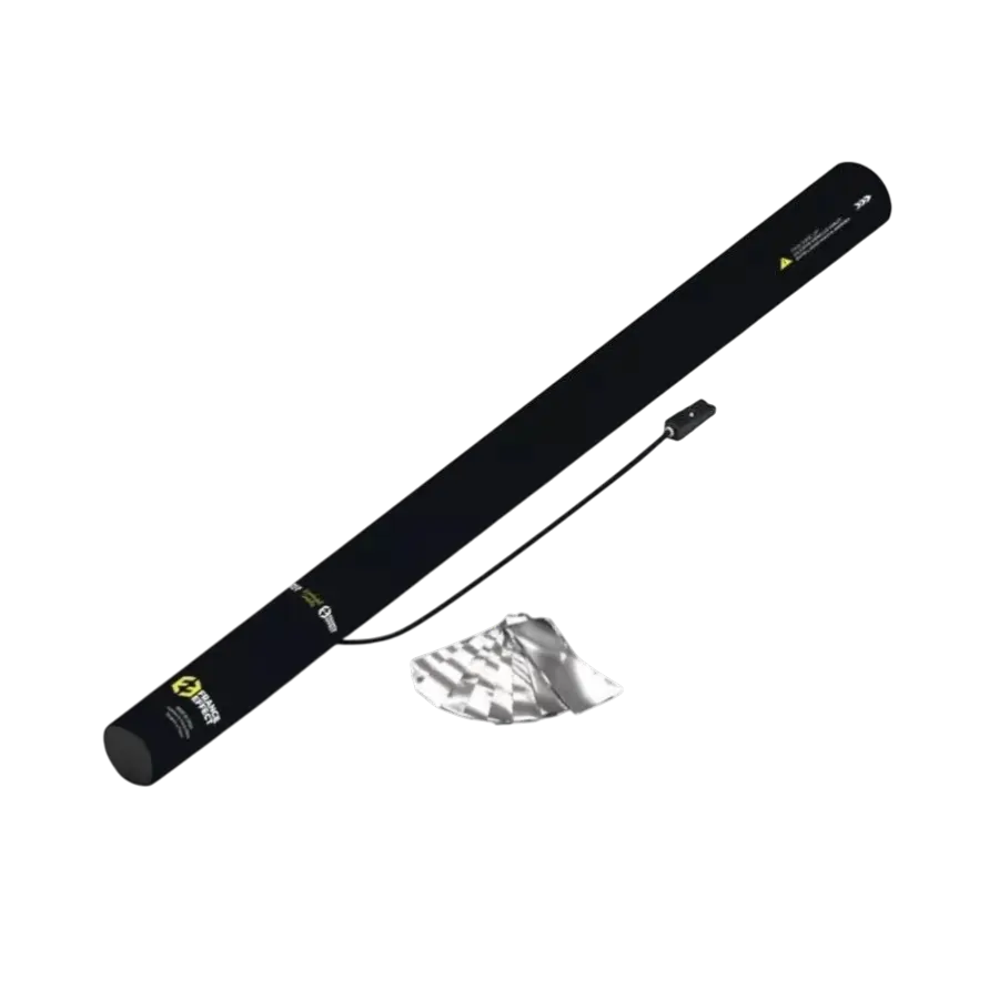 Canon à confettis électrique 80cm - Argent Métallique