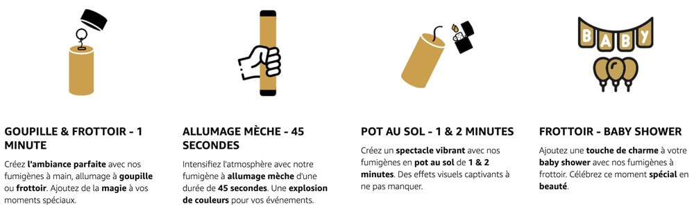 Fumigène en pot 1 minute vert (à poser au sol)