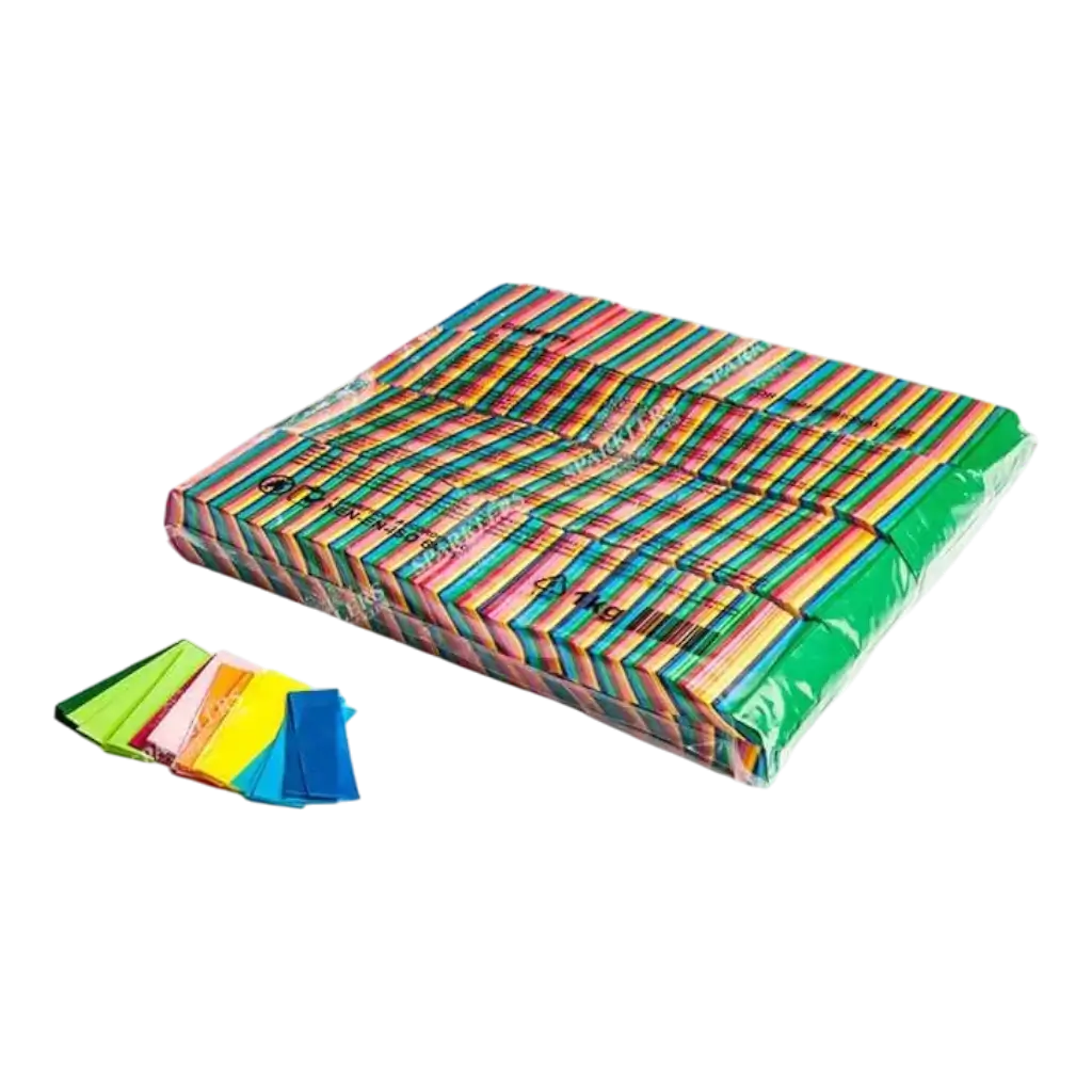 Sac 1KG confettis multicouleur