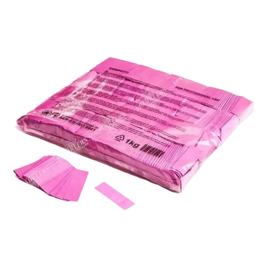 Bolsa 1KG de confeti rosa Magic FX - Sparklers Club