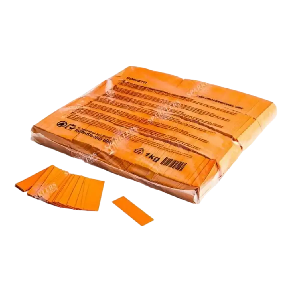 Sac 1KG confettis orange