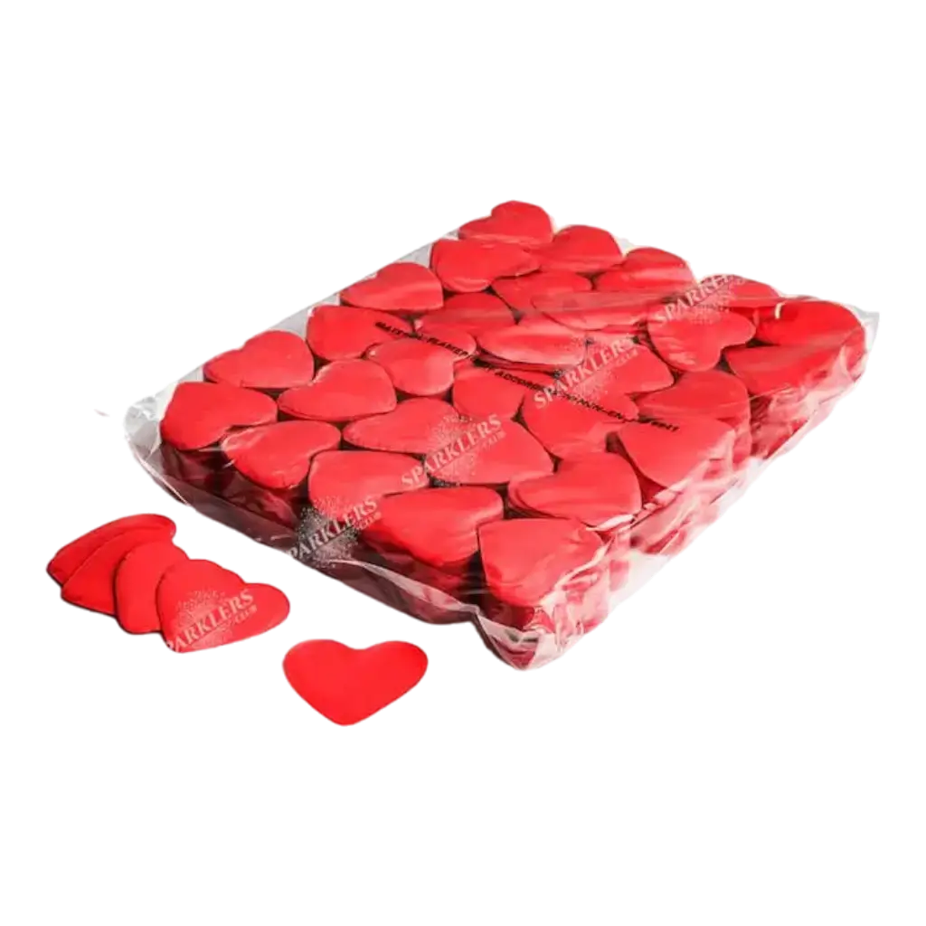 Sac 1KG confettis coeur rouge Magic FX