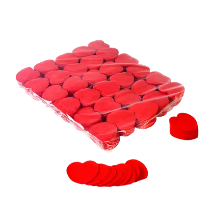 Sac 1KG confettis coeur rouge