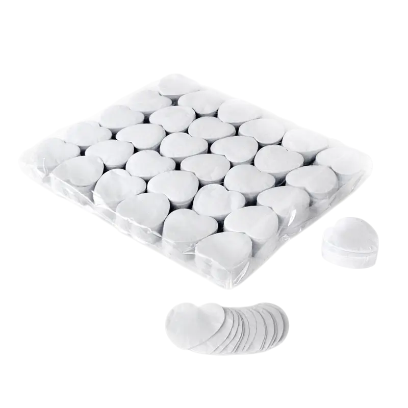 Sac 1KG confettis coeur blanc