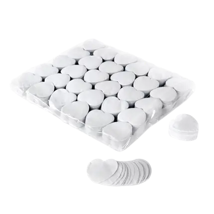 Sac 1KG confettis coeur blanc