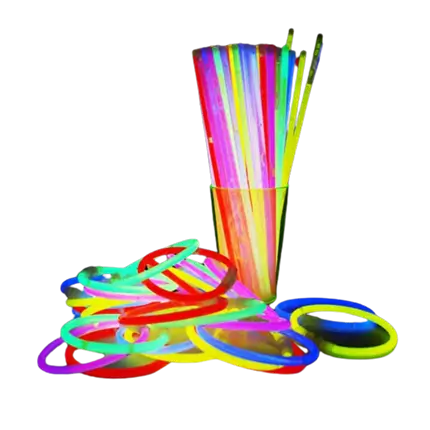 Bracelet Fluo Multicolore - Lot de 100