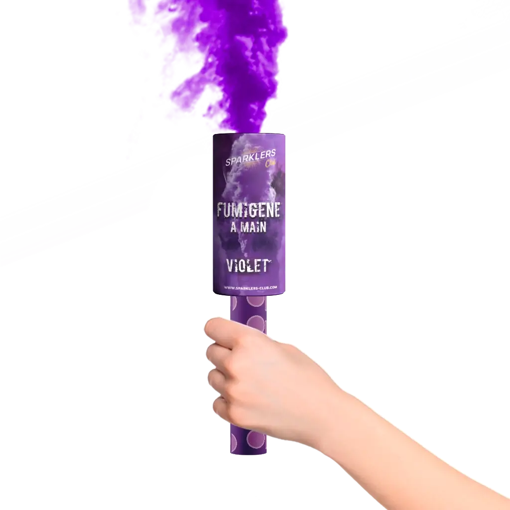 Fumigène à mains 45 secondes violet 