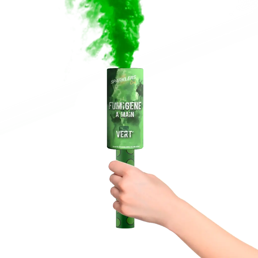 Fumigène à mains 45 secondes vert 