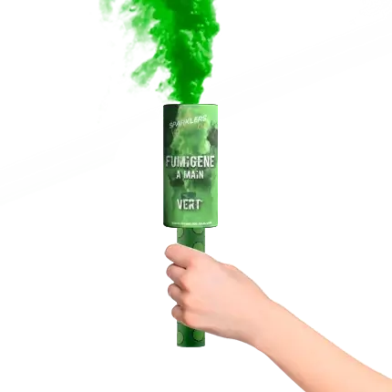 Fumigène à mains 45 secondes vert 
