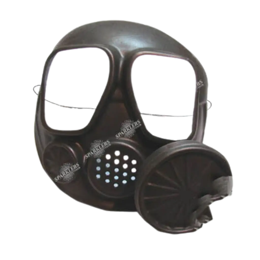 Faux masque à gaz en plastique