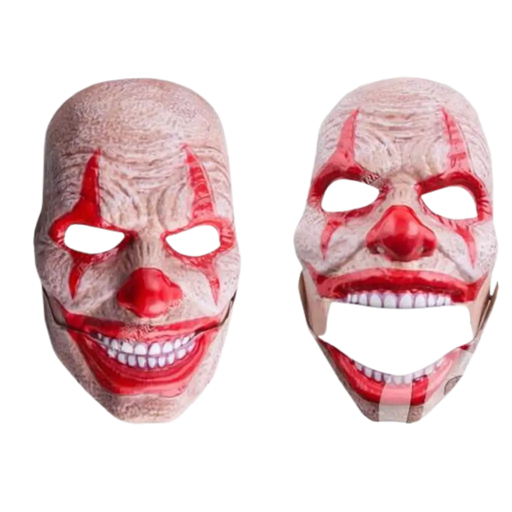 Masque coque de clown d'horreur