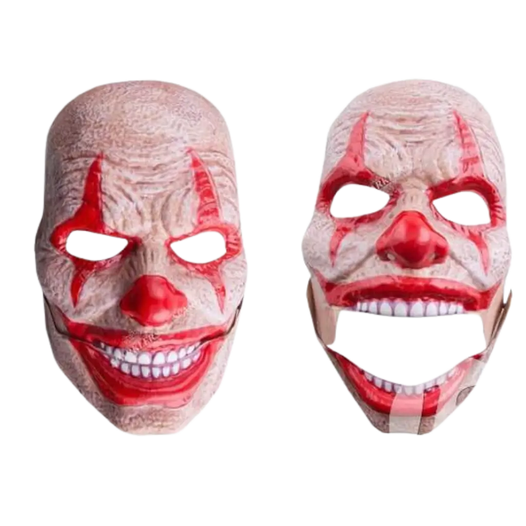 Masque coque de clown d&#39;horreur