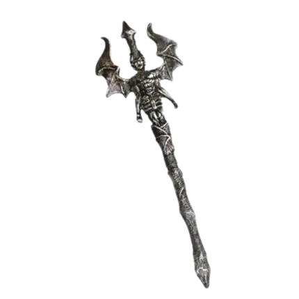 Trident en plastique argent