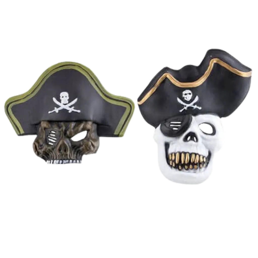 Masque de pirate tête de mort coque