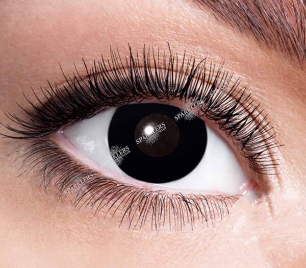 Lentilles de contact sorcière iris noir