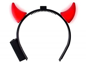 Bandeau Lumineux Cornes De Diable - Accessoire Halloween Et Cosplay Pour Femme, Design Festif Et Facile à Porter