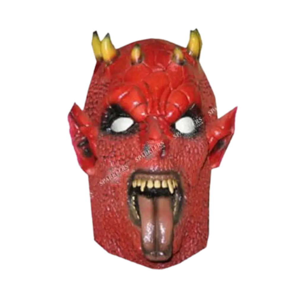 Masque de démon diable rouge